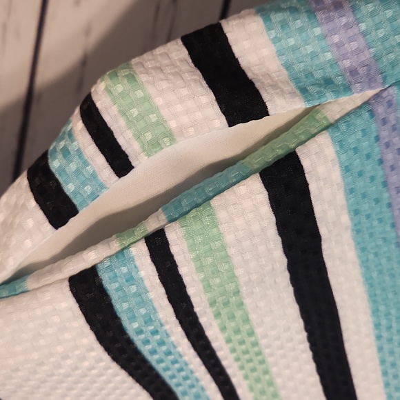 Danny And Nicole Chevron Striped Sleeveless Dress SZ 18W NWT POCKETS! - Picture 10 of 10